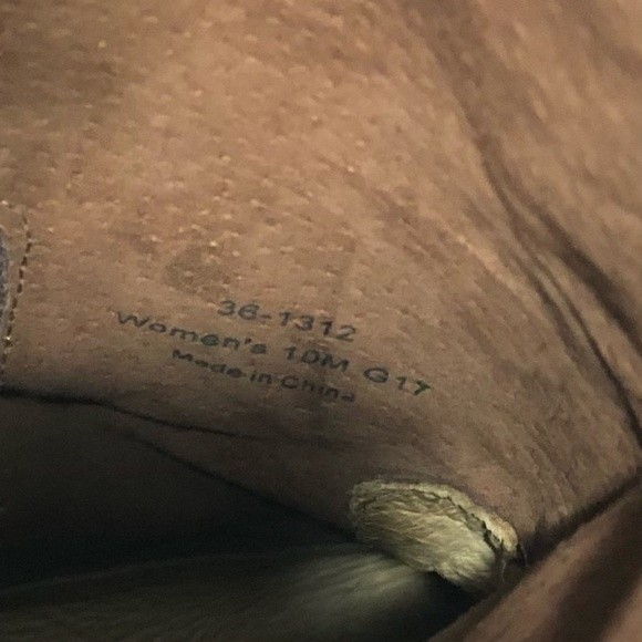 Trask Audra Boots Womens 10 M Pull On Zip Almond Toe Mid Calf Suede Casual - Picture 9 of 15